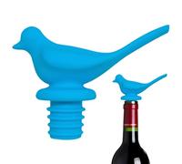 Bouchon de vin en silicone réutilisable en forme d'oiseau, 7,5 x 6,2 x 2