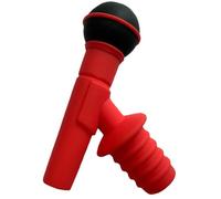 Bouchon de Vin en Silicone Rouge, Modèle Micro, pour Bouteilles | Fermeture Légère et Résistante, Nettoyage Facile, Usage Bar et Club, Convient Bouteilles D'huile et Couleur Aléatoire