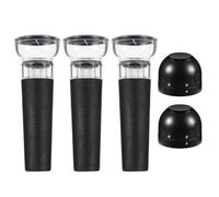 Bouchon de Vin Intelligent Noir en ABS et Silicone, Conservation | Installation et Retrait Faciles, Effet D’étanchéité, Petit Format Délicat, pour Vin et Vin Mousseux