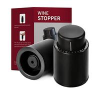 Bouchon de Vin Sous Vide 2 Pièces Bouchon Bouteille Vin Réutilisable avec Echelle de Temps Wine Saver Stopper Gardez Le Vin Frais Cadeau Spécial pour Les Amateurs de Vin
