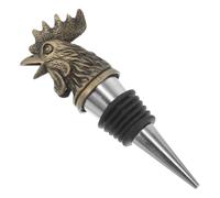 Bouchon de Vin Tête de Coq en Alliage de Zinc pour Bouteilles | Préserve Fraîcheur et Arôme, Compatible avec Bouteilles Standard, Usage la Cuisine et Bar, Réutilisable