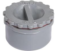 Bouchon de visite PVC gris - Diamètre 32 mm - Girpi