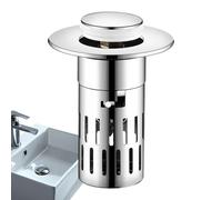 Bouchon d'évier - Filtre d'évacuation en acier inoxydable pour cuisine et salle de bain, filtre d'évacuation anti-colmatage | bouchon d'évier avec collecteurs, panier d'échappement pour lavabo, filtre