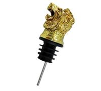 Bouchon Doré en Alliage Tête de Lionceau, Verseur à Vin, Maison et Fête | Verseur Créatif et Léger, Forme Tête de Lionceau, Usage Domestique, Accessoire Sûr pour Service Élégant