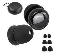 Bouchon d'Oreille - 28dB SNR Max, Anti-Bruit, Boule Quies Silicone Réutilisables Ajustement Sécurisé pour Dormir sur le Côté, Concerts, Ronflements & Voyage, avec 6 Embouts + Étui