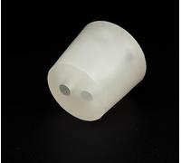 Bouchon en Silicone à Deux Trous pour le laboratoire et l'industrie alimentaire (32/26 mm)