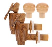 Bouchon et Robinet Plastique 2 Ensembles, pour Seau à Vin | Compatible Fûts de Vin Blanc, Filetage 1,5cm, Fermeture Étanche, Versement Pratique