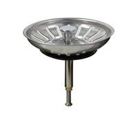 Bouchon Evier Cuisine Inox - Filtre Evier Cuisine Universel Bonde Evier avec Grille Evier Cuisine Antiblocage Panier pour Evie PZCC