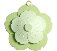 Bouchon Évier Silicone Souple Filtration Cheveux 18cm(Green) | Double filtration, les , grille 8mm, drainage fluide, design pour fleur esthétique