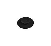 Bouchon/filtre 2-en-1 Uppy 110 mm silicone noir pour évier lavabo baignoire