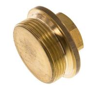 Bouchon G1 1/2'' en laiton avec collier et hexagone externe 16bar (224.8psi)