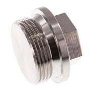 Bouchon G1 1/4'' en acier inoxydable avec collier et hexagone externe 40bar (562.0psi)