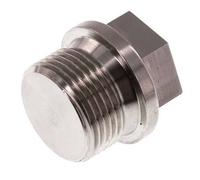 Bouchon G3/4'' en acier inoxydable avec collier et hexagone externe 40bar (562.0psi)
