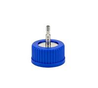 Bouchon GL45 ajusté en acier, Single hole cover LARGE | Couvercle de bouteille de laboratoire fileté pour applications d ' interface de tubes de cuves de fermentation
