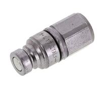 Bouchon hydraulique en acier DN 6.3 à face plate G 1/4 pouce filetage femelle ISO 16028 D 16.2mm