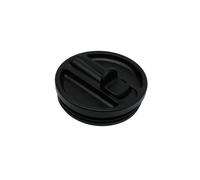 Qwetch Bouchon isotherme étanche pour tasse de voyage avec paille rabattable Noir 900 ml