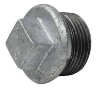 Bouchon Mâle avec Butée en Fonte Malléable Galvanisée - 3/4''