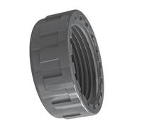 Bouchon obturateur femelle, raccords de plomberie en PVC, bouchons obturateurs, bouchon de tuyau en PVC, bouchon de tuyau fileté interne gris. 40mm