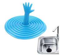 Bouchon pour canalisation d'évier - Bouchon de Cuisine Attrape-Cheveux | Petite Housse d'aspiration de Paume | Filtre de Bassin Anti-colmatage, Blocage de l'eau, Salle de Bains, buanderie, u