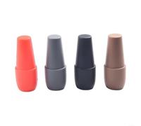 Bouchon pour sous pour vide pour Bouteille de Vin - Set de 4 Stopper Silicone Anti-Fuite Réutilisable - pour idéal pour Vin Pétillant et pour champagne - Préserve Arôme et Goût - (4 pack of 4 colors)