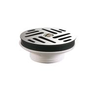 Bouchon pour vasque en acier inoxydable avec trop-plein/sans trop-plein avec grille Valentin