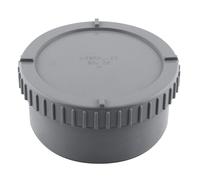 Bouchon PVC NF mâle 125mm à coller gris Fitt