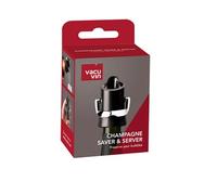 Vacu Vin Bouchon à champagne 18804606 – Verseur & garde-bulles – Noir
