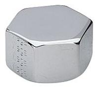 Bouchon Viega 107734 G 1/2, laiton chromé, détendu thermiquement, carré