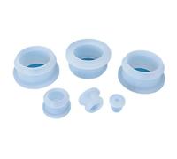 Bouchons à œillets en caoutchouc de Silicone Transparent, bouchons d'extrémité, câble bonde, protection la douille, joints toriques creux, joint scellé(30pcs,A 12.5mm (E 9.5mm))