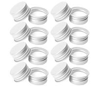 Bouchons à Vis en Aluminium 100 Pièces pour Flacons et Bocaux | Finition Argentée, Design Réutilisable et Étanche, Usage Maison ou Salle de Sport, Identification Facile