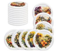 Bouchons à vis pour bocaux, en métal, adaptés aux ouvertures de 82 mm, couvercle pour la conservation des aliments, compatible avec les bocaux standard, FCM