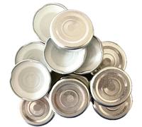 Bouchons à vis TO43 mm, 25 pièces, de couleur blanche, pour bouteilles en verre