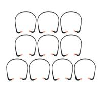 Bouchons D’oreilles à Arceau en Silicone Noir 10 Pièces Anti-bruit | Bruit, Aide à Limiter les Acouphènes, Usage Avion et Sommeil, Format Pratique