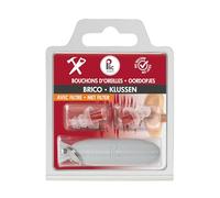 Bouchons d’oreilles bricolage & jardinage - Atténuation 18dB - Protection auditive ultra confortable - 2+1 corolles et double filtre - Hypoallergéniques et réutilisables - PLIC