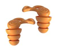 Bouchons D’oreilles en Silicone Orange, du Bruit, Musiciens | Compact à Emporter, pour Travail et Étude, Design Lisse, Oreilles et Conduit Auditif