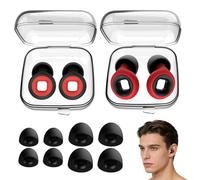 Bouchons d’Oreilles pour Moto 2 Paires - Protection Auditive contre le Bruit du Vent, Bouchons d’Oreilles en Silicone Réutilisables pour Concerts et Sommeil