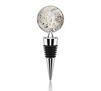 Bouchons de bouteille de vin avec joint en silicone, motif notes de musique, bouchon décoratif pour bouteille de vin, bouchons de champagne, bouchons de vin réutilisables en alliage de zinc pour