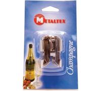 Metaltex – Bouchon de champagne Pinces métalliques Inox Gris