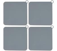 Bouchons de Vidange en Silicone Anti-Odeur, 4 Pièces Universel Carré Couvercle egout pour Douche, Bouchon Baignoire, Joint Etanche Anti-cafards pour Salle de Bain Toilettes Cuisine et Buanderie