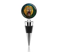 Bouchons de vin fluorescents en forme de lion personnalisés anti-fuite en métal pour garder les vins frais amateurs de vin