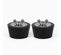 Bouchons d'hivernage de Piscine 38mm Lot de 2 | Bouchon conique expansible, écrou papillon inox - anti-poussière, idéal pour l'hivernage des canalisations