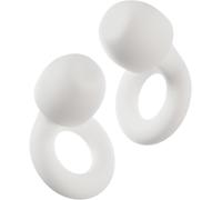 Bouchons d'oreille anti-bruit - Bouchons d'oreille réutilisables - Pour une concentration optimale - En silicone flexible - Atténuation de 24 dB - Couleur : blanc