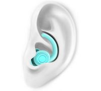 Bouchons d'oreille anti-bruit - Bouchons réutilisables - Pour un sommeil paisible - En silicone souple - 2 tailles - Couleur : bleu