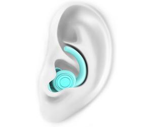 Bouchons d'oreille anti-bruit - Bouchons réutilisables - Pour un sommeil paisible - En silicone souple - 2 tailles - Couleur : bleu