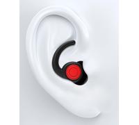 Bouchons d'oreille anti-bruit - Réutilisables - Pour un sommeil paisible - Conception ergonomique - 2 tailles - Noir