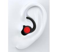 Bouchons d'oreille anti-bruit - Réutilisables - Pour un sommeil paisible - Conception ergonomique - 2 tailles - Noir