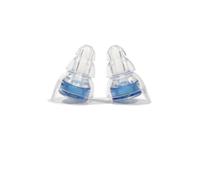 Bouchons d'oreille antibruit en silicone bleu pour le sommeil et la natation S