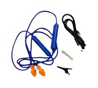 Bouchons D'Oreille Écouteur Bluetooth pour Travail Suppression Du Bruit Protection Auditive Chantiers de Construction Bleu