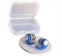 Bouchons D'oreille En Silicone Anti-Bruit - Réutilisables, Confortables, Parfaits Pour Dormir, Étudier Et Voyager Bleu