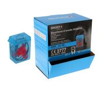 Bouchons d'oreille en TPE avec étui de rangement - SNR 32dB - 50 paires - SINGER - HGB25C50